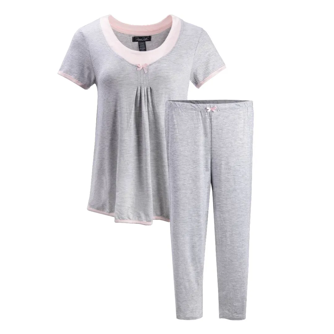 2 Pack Rayon Spandex Capri Set