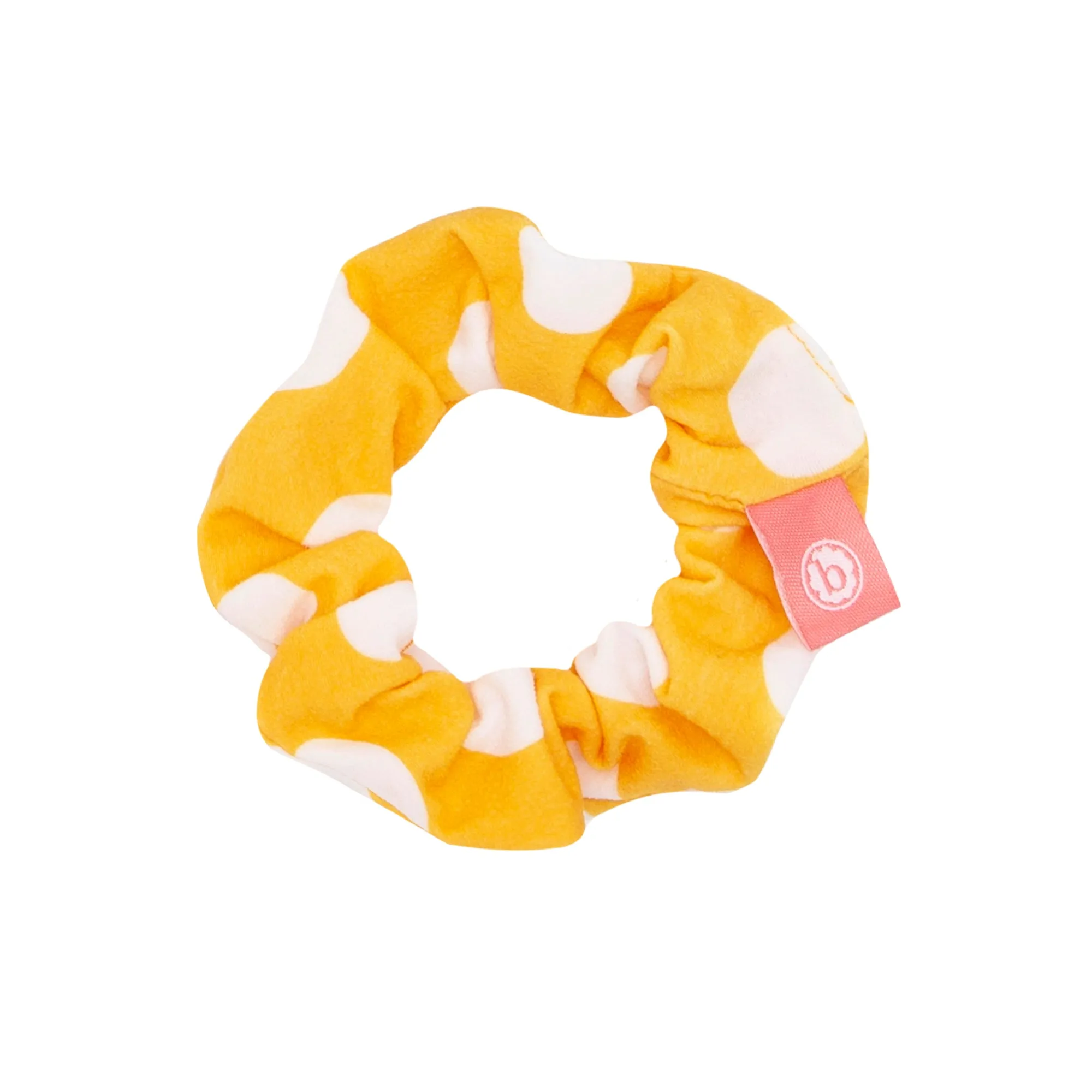 Baby Bling Yellow Polka Dot Single Scrunchie