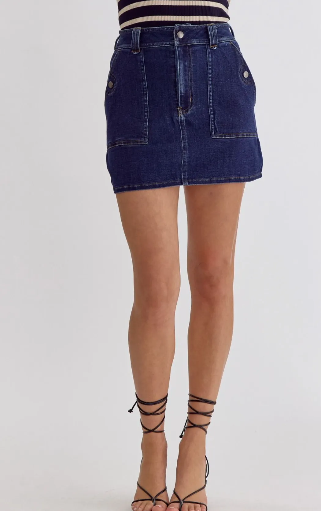 Denim Skirt {Dark Denim}