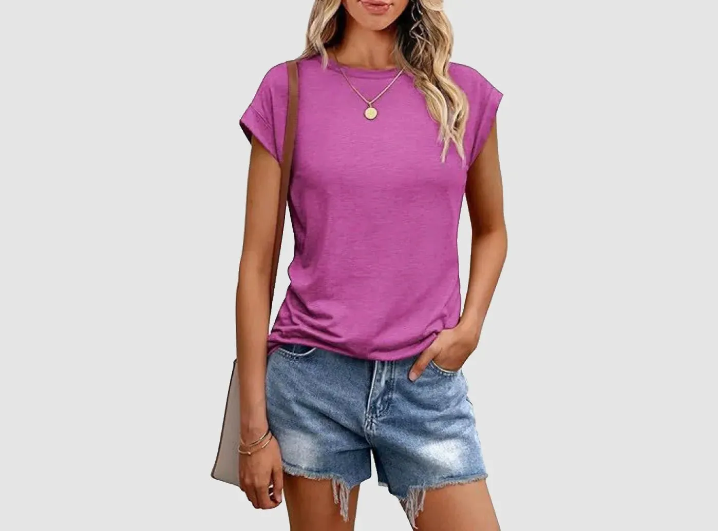 FitVille Women's Loose-Fit Sleeveless T-Shirt