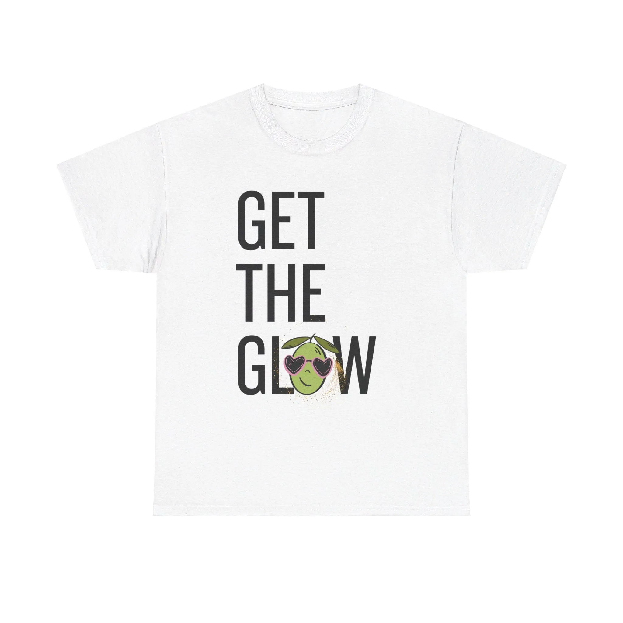 Get the glow / Olive cartoon / Unisex Heavy Cotton Tee