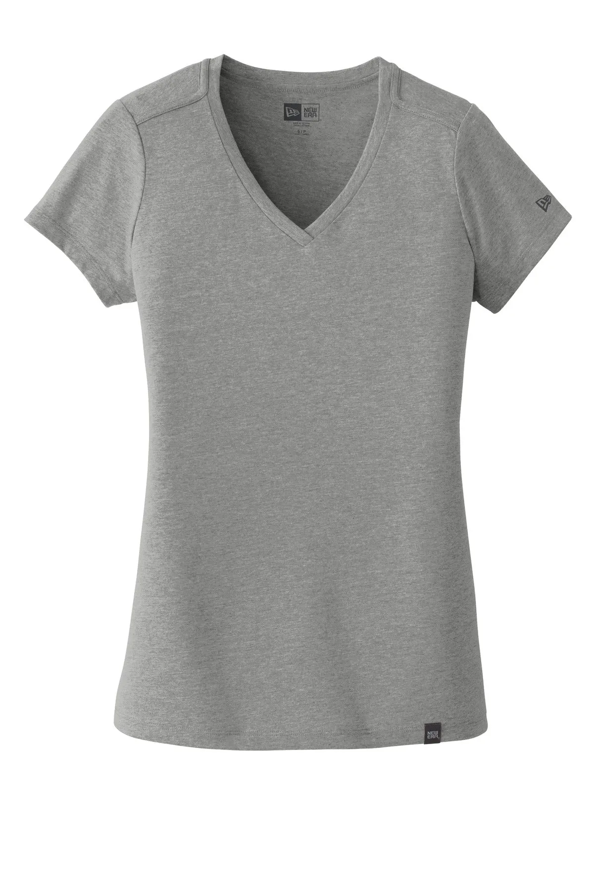 New Era  Women's Heritage Blend V-Neck Tee. LNEA101 Shadow Grey Heather