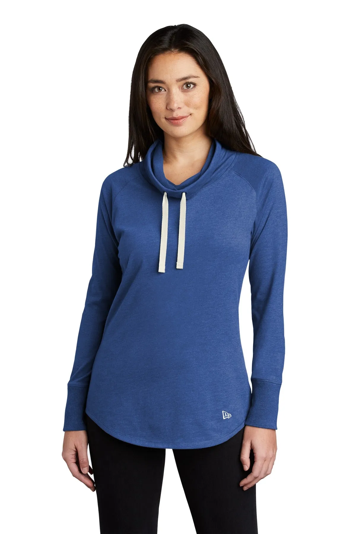 New Era  Women's Sueded Cotton Blend Cowl Tee LNEA123 Royal Heather