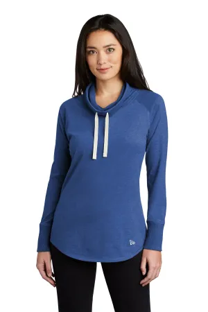 New Era  Women's Sueded Cotton Blend Cowl Tee LNEA123 Royal Heather