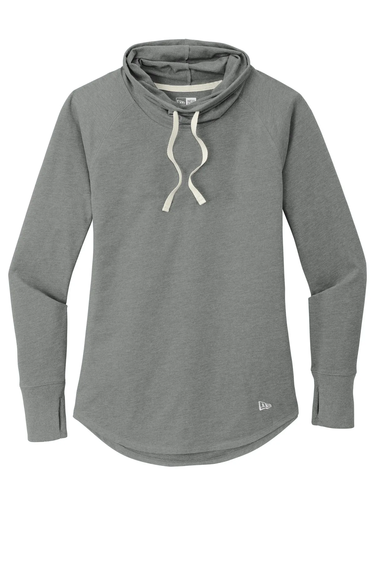 New Era  Women's Sueded Cotton Blend Cowl Tee LNEA123 Shadow Grey Heather