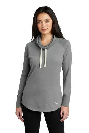New Era  Women's Sueded Cotton Blend Cowl Tee LNEA123 Shadow Grey Heather