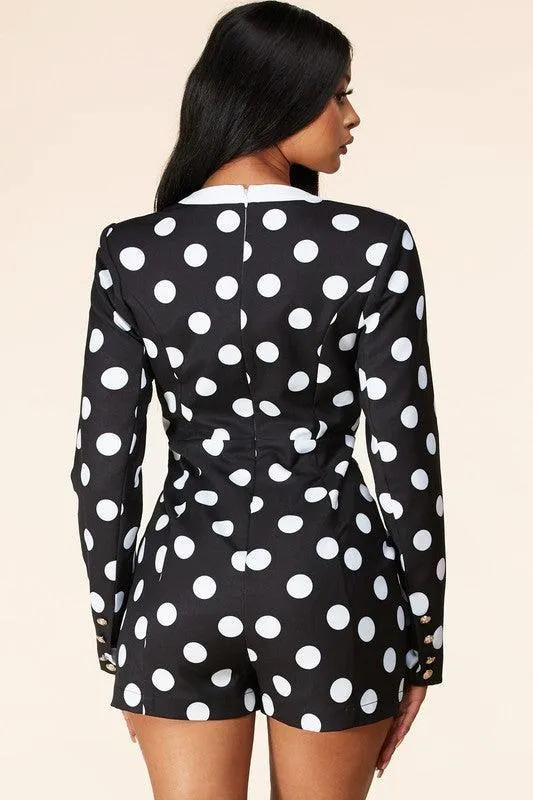 Polka dot romper