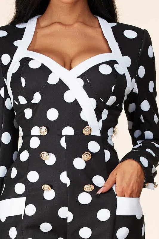 Polka dot romper