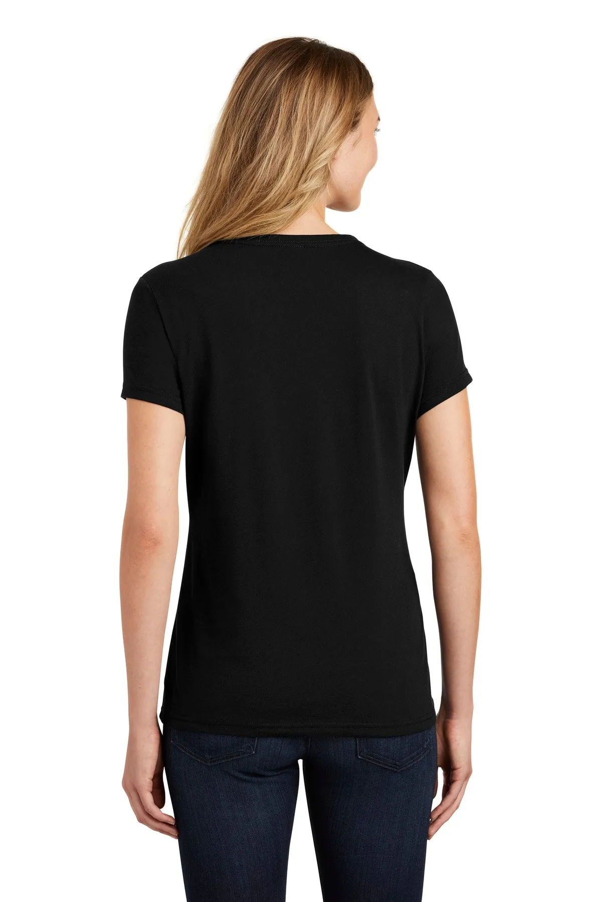 Port & Company  Women's Fan Favorite  Blend V-Neck Tee. LPC455V Jet Black