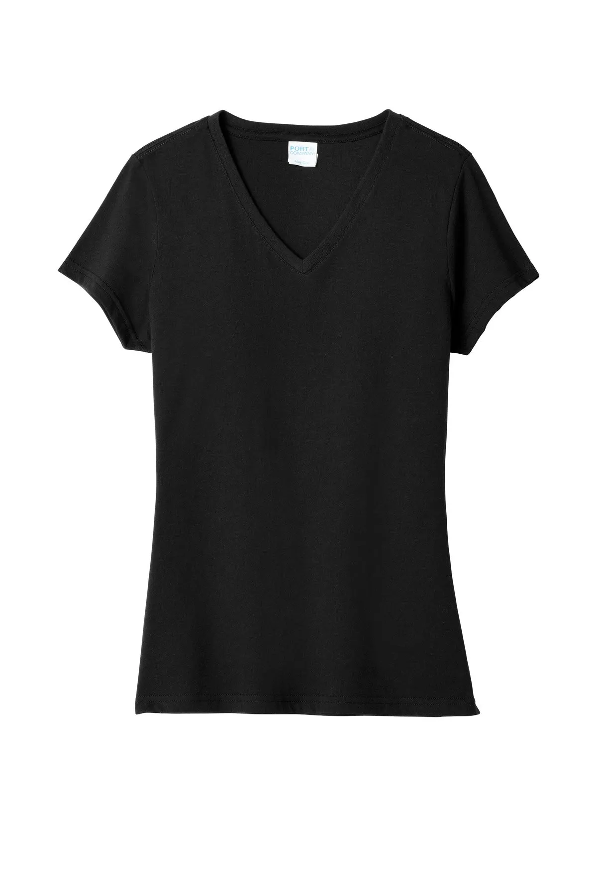 Port & Company  Women's Fan Favorite  Blend V-Neck Tee. LPC455V Jet Black