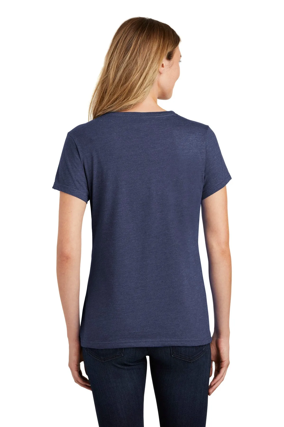 Port & Company  Women's Fan Favorite  Blend V-Neck Tee. LPC455V Team Navy Heather
