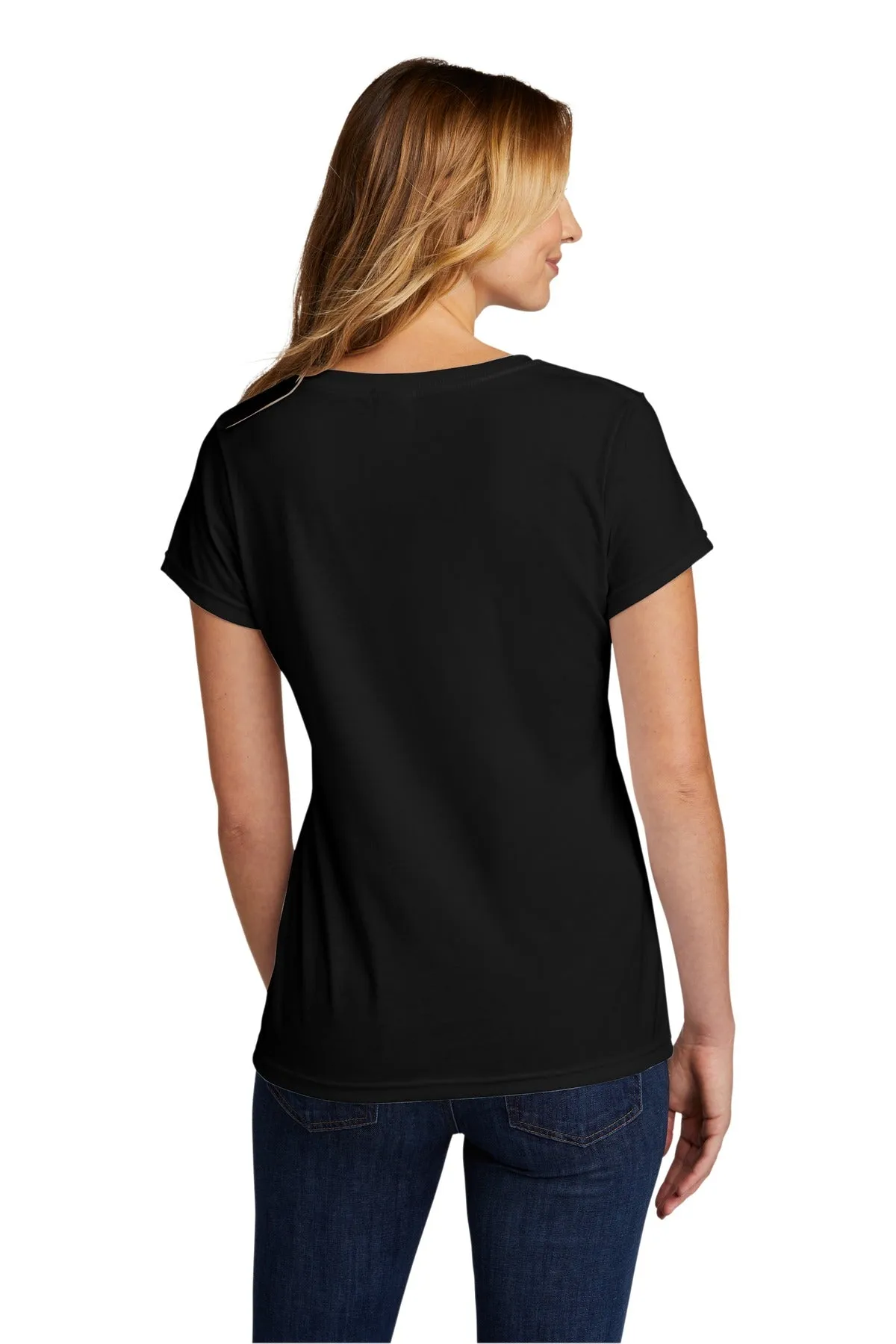 Port & Company  Women's Tri-Blend V-Neck Tee. LPC330V Black