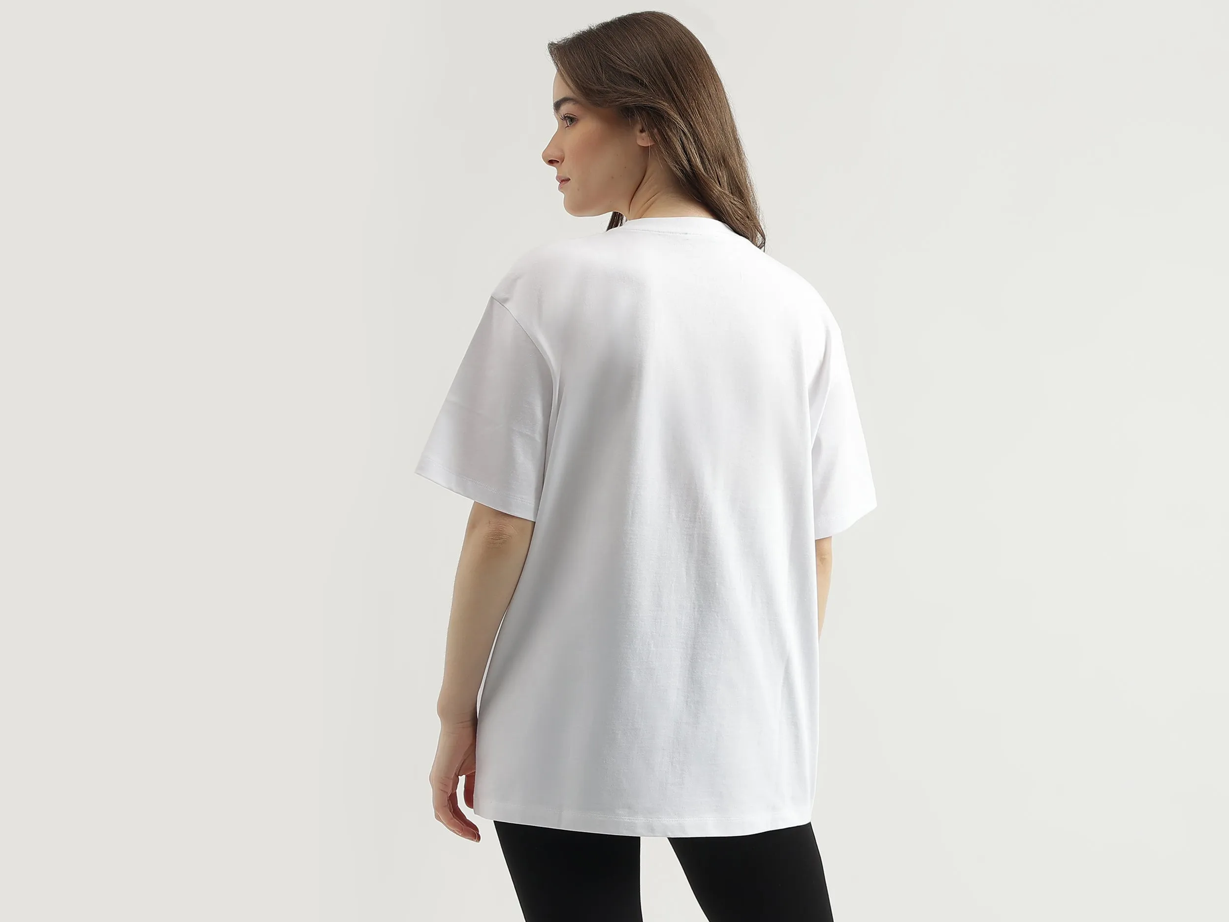 Regular Fit Crew Neck Printed Women's T-Shirt