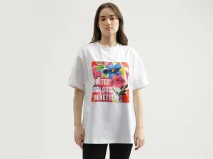 Regular Fit Crew Neck Printed Women's T-Shirt