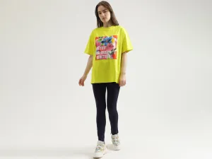 Regular Fit Crew Neck Printed Women's T-Shirt