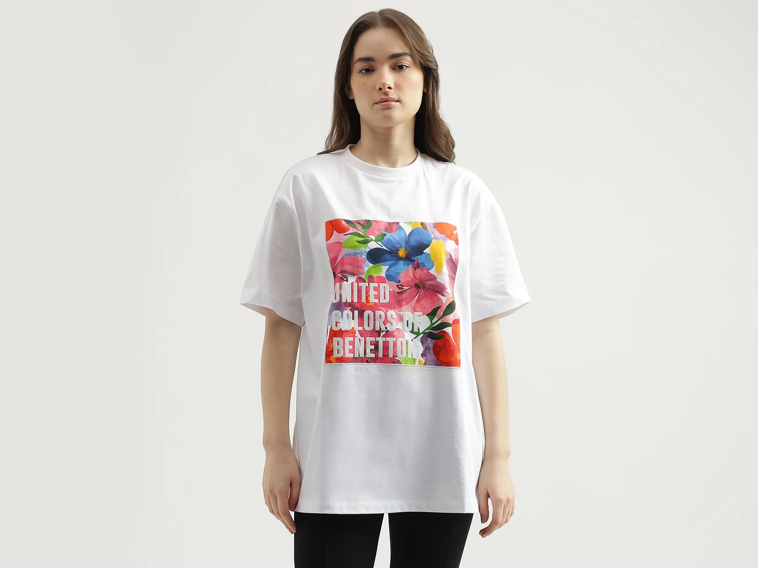 Regular Fit Crew Neck Printed Women's T-Shirt