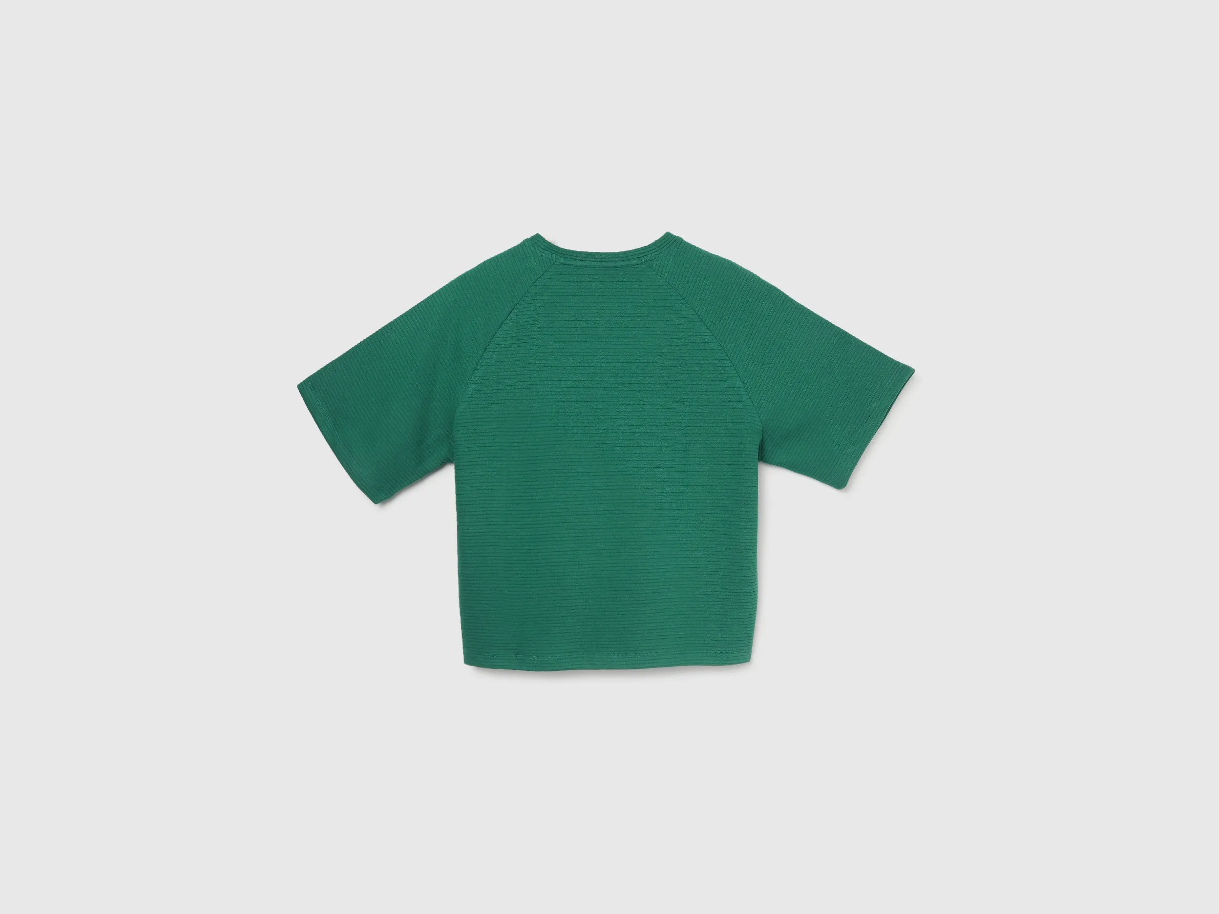 Regular Fit Crew Neck Ribbed Women's T-Shirt