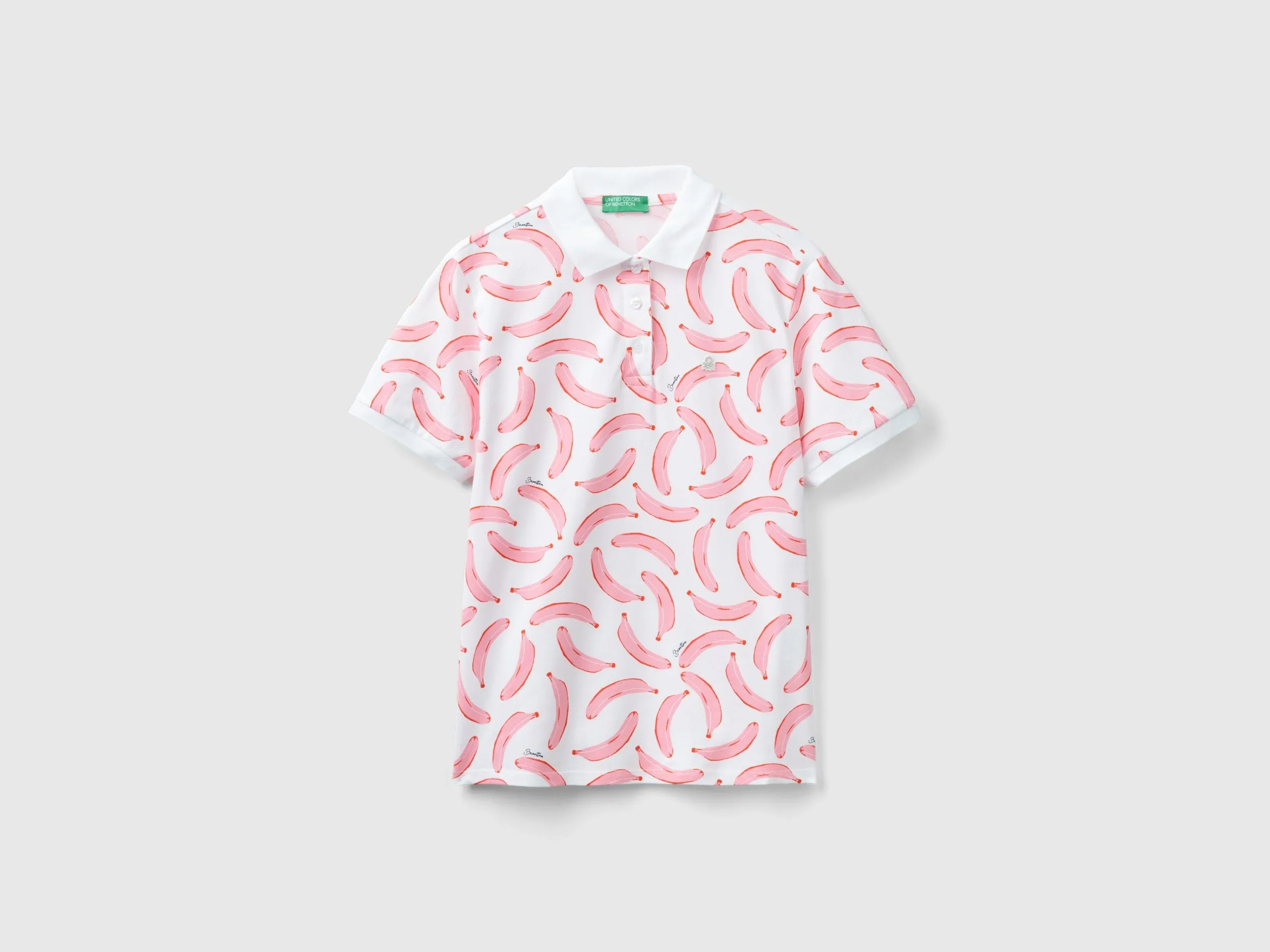 Regular Fit Polo Neck Printed T-shirt