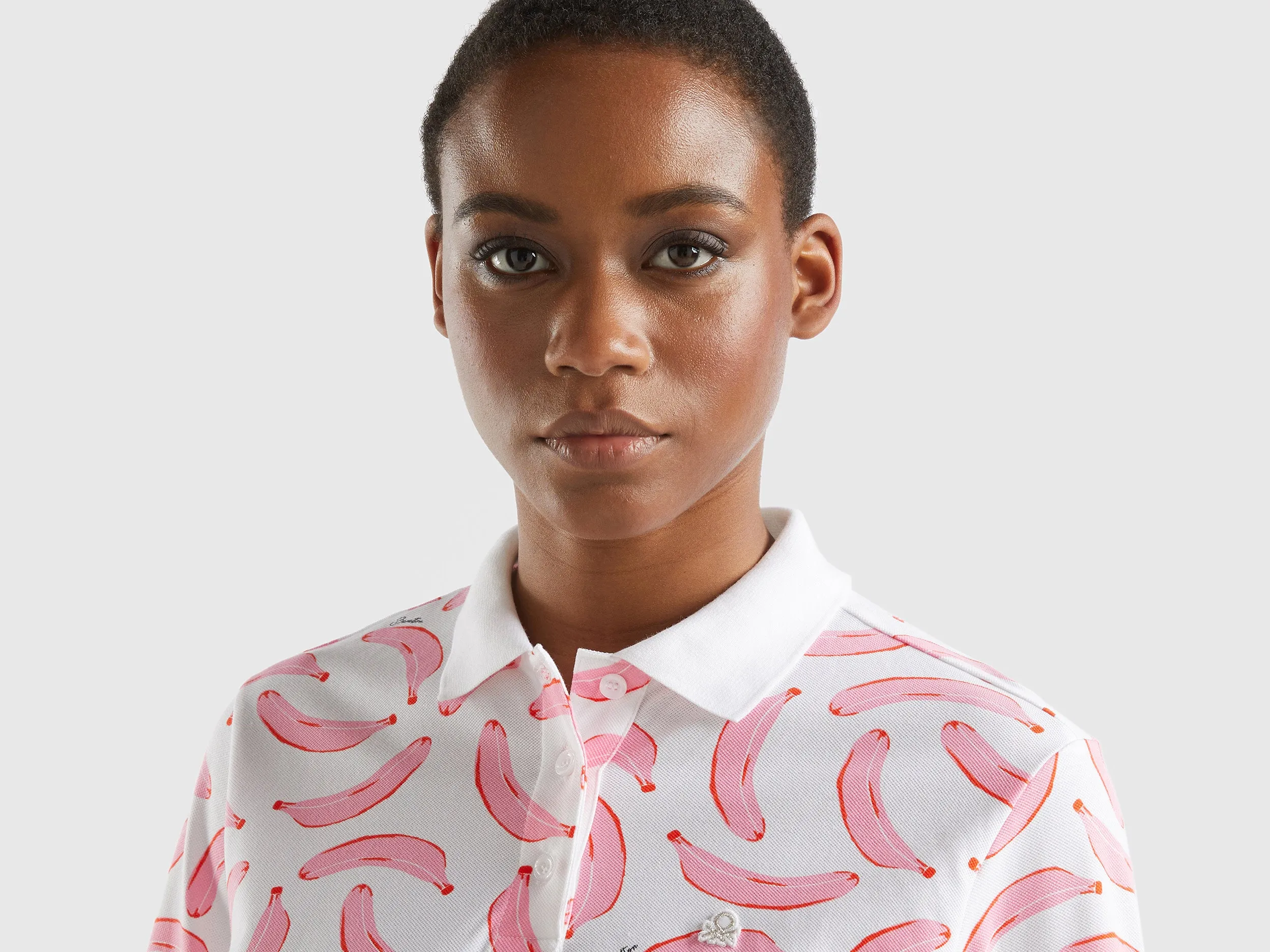 Regular Fit Polo Neck Printed T-shirt