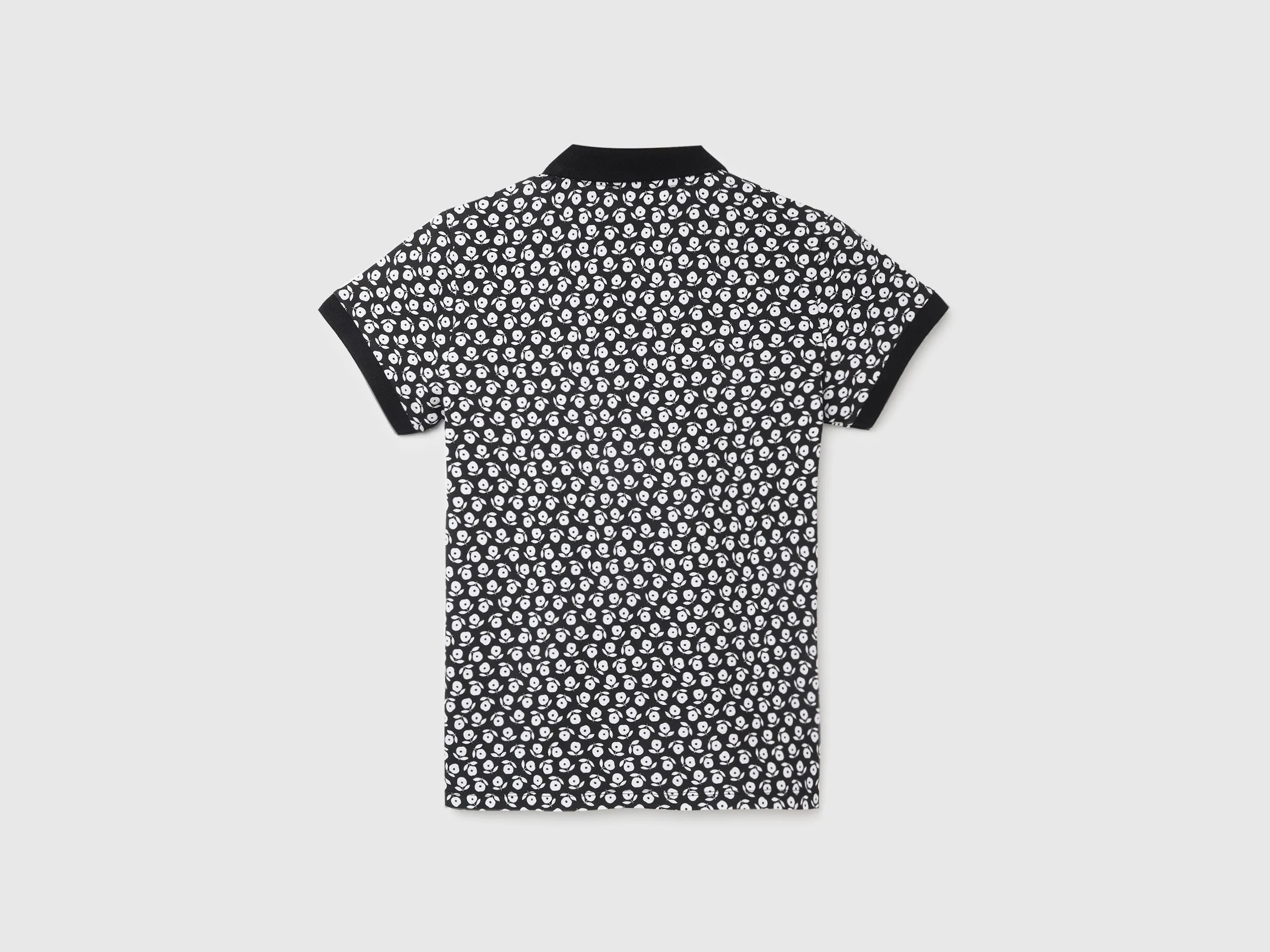 Regular Fit Polo Neck Printed Women's T-Shirt