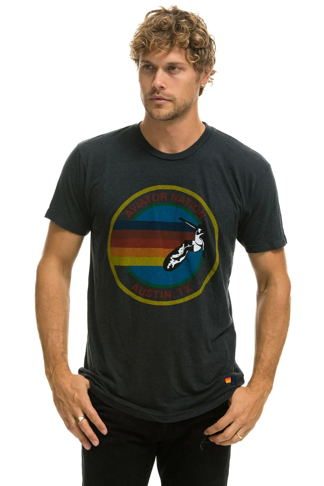 SIGNATURE AUSTIN TEE - CHARCOAL