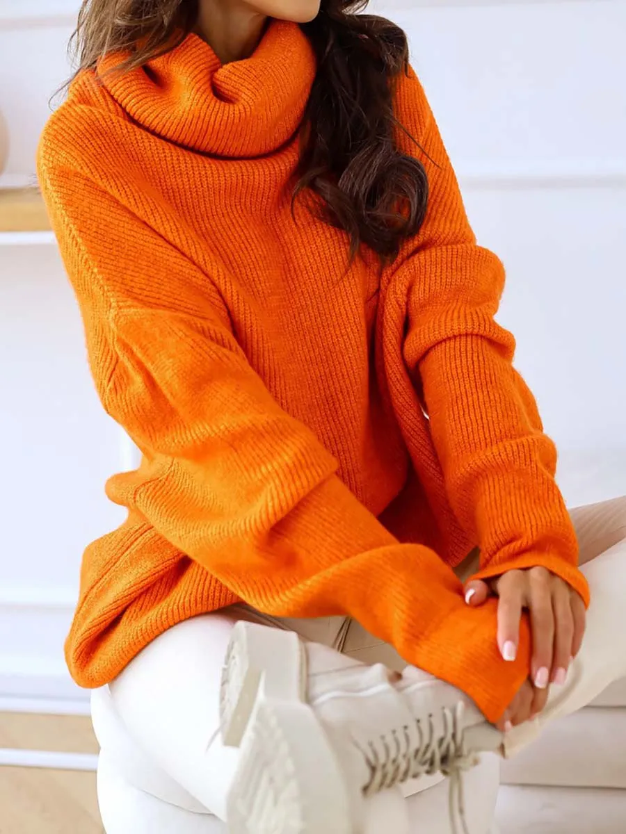 Stunncal Solid Color Turtleneck Knit Sweater(11 colors)