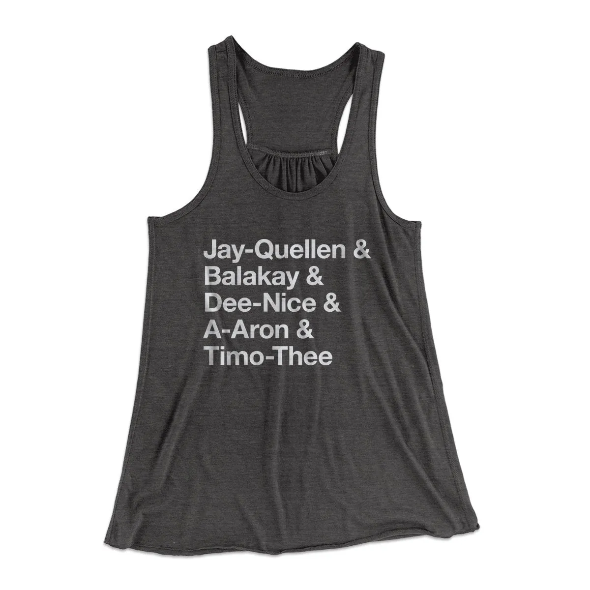 Substitute Teacher Names Women's Flowey Tank Top