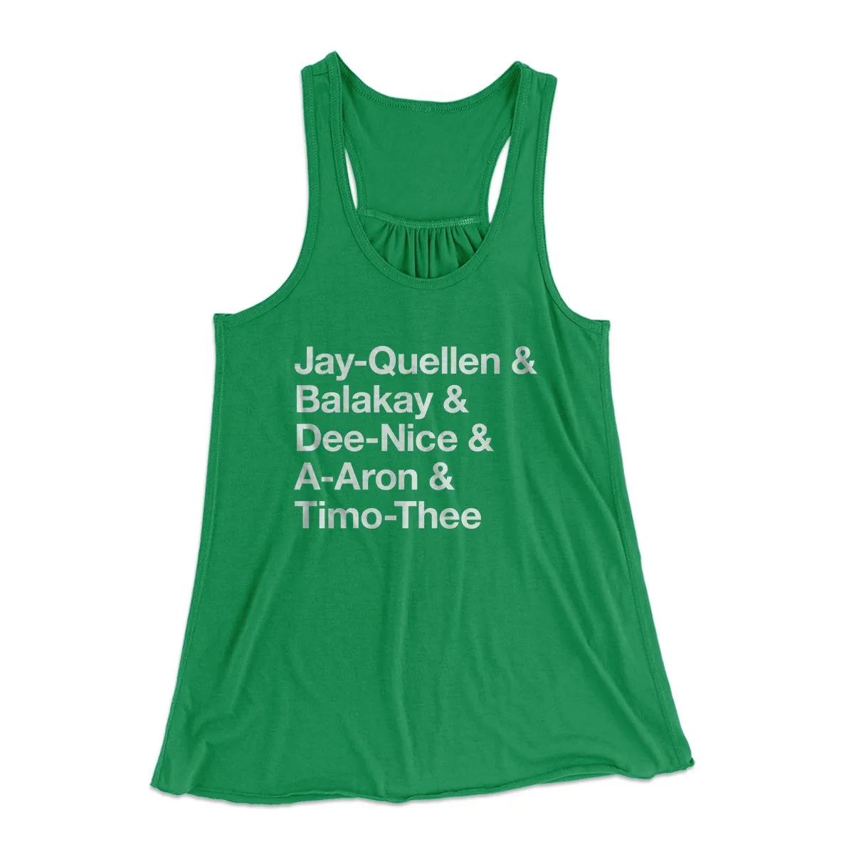 Substitute Teacher Names Women's Flowey Tank Top
