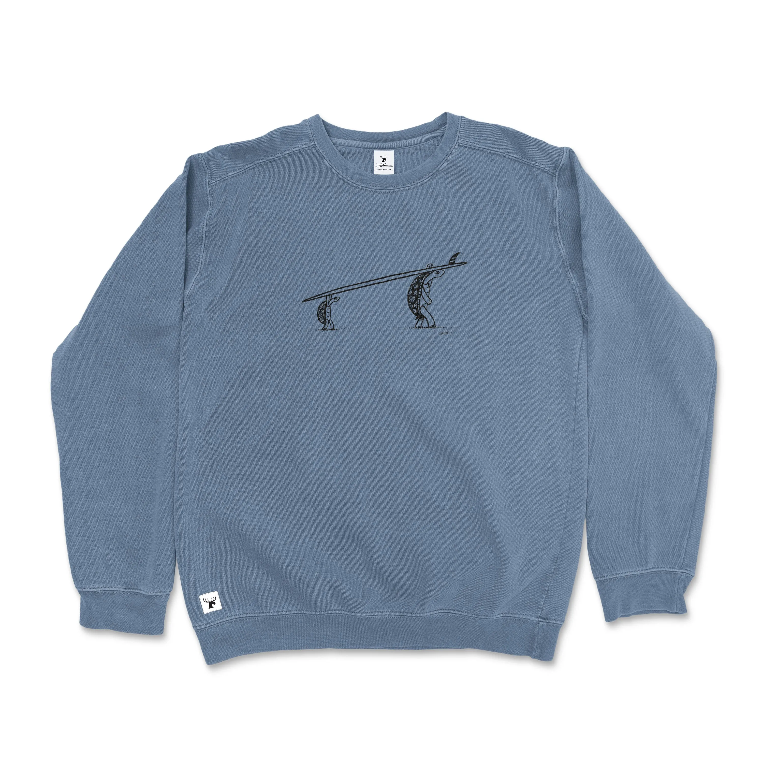 Surf Tripping Turtles Pigment Dyed Unisex Sweatshirt