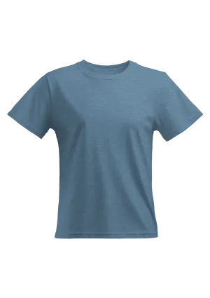 Women's Relax Fit Short Sleeve Heather T-Shirt - Slate Blue